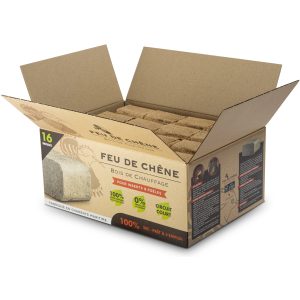 Carton de briques de sciure de chêne densifiée
